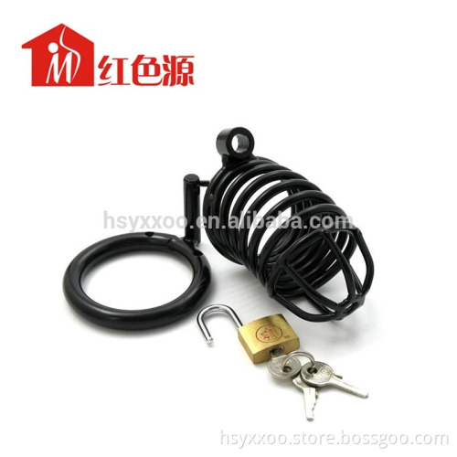 Ridem Tiger Black Steel Male Chastity Device Bad Guy Cock Cage